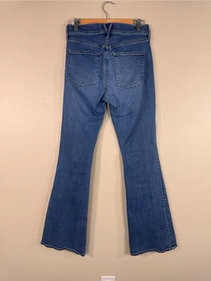 Veronica Beard Beverly Skinny Flare High Rise Jeans Womens 29 Blue Denim Fall thumbnail 11