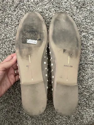 Women’s Dolce Vita Cadel Pearl Mesh Ballet Flats Beige Size 11 thumbnail 8