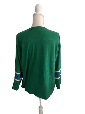 DAYDREAMER Green Blue Raglan Long sleeve Top Size S/M thumbnail 5