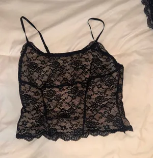 Black Lace Spaghetti Strap Camisole thumbnail 1