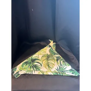Tropical Monstera Leaf Print Knot Headband Green White Botanical Hair‎ Accessory thumbnail 5