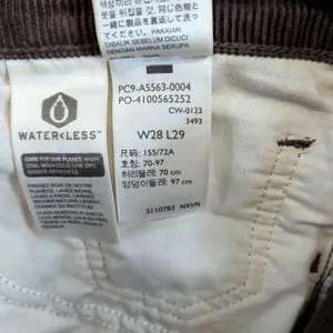 Levis Premium Middy Ankle Bootcut Corduroy‎ Pants Brown A5563-0004 Womens 28x29 thumbnail 6