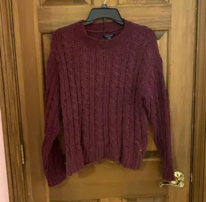 American Eagle Purple Knit Sweater thumbnail 1