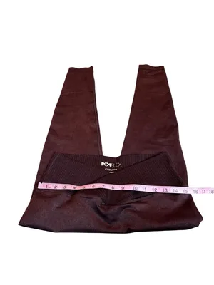 POPFLEX brown crossover leggings Size 10 thumbnail 5