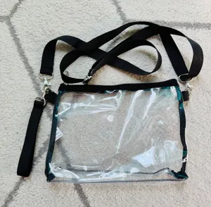 clear crossbody bag 7.5 x 10 x 1.5” thumbnail 1