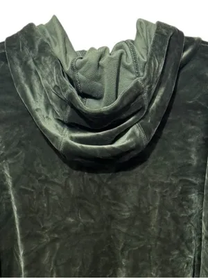 OFFLINE BY AERIE After Party Cowl Neck Velour Hoodie XXL 28” p2p Green $65 EUC thumbnail 8