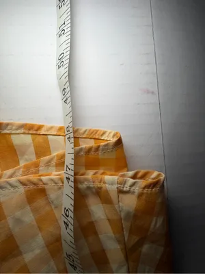 Yellow Gingham Cutout Tie thumbnail 4