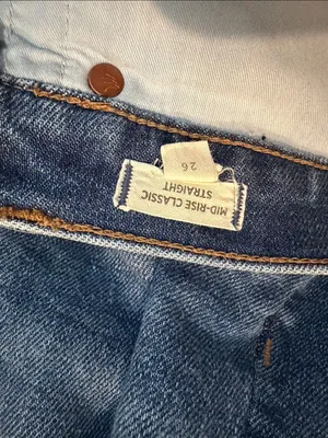 MADEWELL mid-rise classic straight jeans thumbnail 4