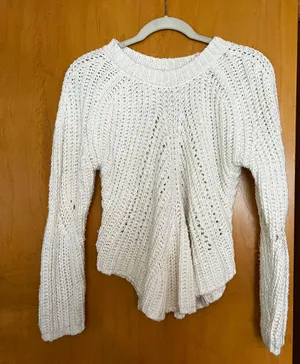 J.O.A. White Knit Sweater thumbnail 1