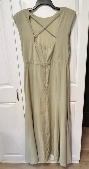 NWT ASOS‎ DESIGN Womens Sage Green Maxi Dress Sleeveless US 10 Casual thumbnail 1