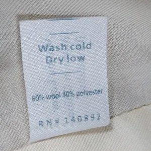 Marine Layer Wool Blend Coat Womens Med Beige Tan Plaid Check Pattern thumbnail 13