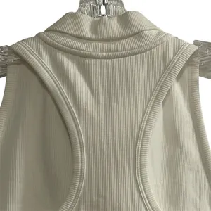 Athleta Women's White Cropped Tank Top Size M‎ thumbnail 7