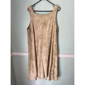 Oh My Gauze! Dress Women‎ Size 2X Beige Midi lagenlook artsy thumbnail 2