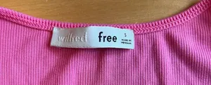 Aritzia Wilfred Free only tie-front tshirt PINK thumbnail 7