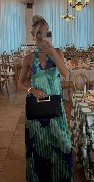 Lulus green and blue dress Size XS thumbnail 1