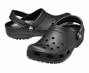 Crocs clogs perforated lightweight black, unisex, size 8 Women's/6 Men's thumbnail 1