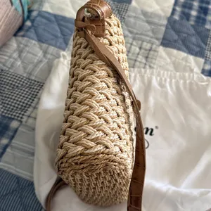 Brighton Emme woven crossbody bag with heart charm and dust bag thumbnail 13