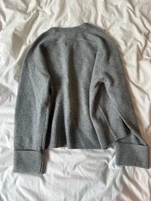 Abercrombie Madeline Wool Crew Sweater Gray thumbnail 3
