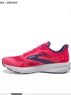 Brooks Launch 9 Womens Running Shoe Sneakers Pink Fuchsia Cobalt Size 10 Workout thumbnail 2