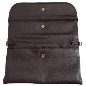 Nano Base 2 Way Foldover Clutch Crossbody Purse Japan Brown No Strap thumbnail 4