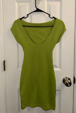 Zara Green Mini Dress thumbnail 3