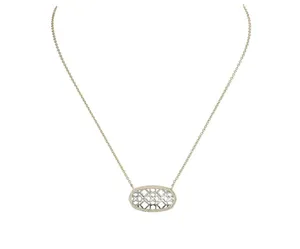 NWT! Kendra Scott Dollie Gold and Silver Filigree Pendant Necklace thumbnail 4