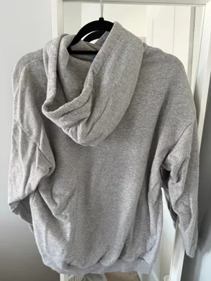 Slouchy Gray Adidas Hoodie thumbnail 5