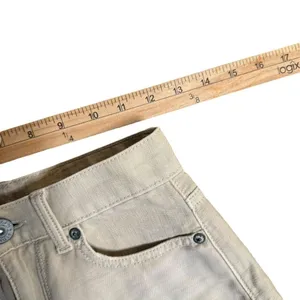 American Eagle Highest Rise Mom Shorts Beige Distressed Cutoff Khaki Denim 000 thumbnail 8