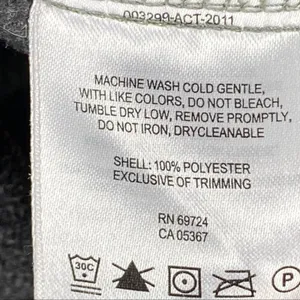 COLUMBIA Charcoal Gray Fleece Full Zipper Jacket Small Casual Outerwear Neutral thumbnail 4