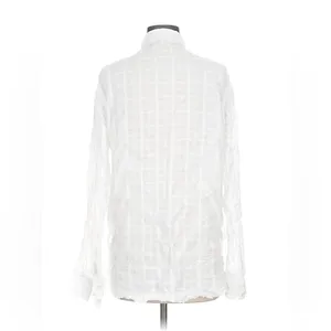Free People Loveland solid buttondown textured shirt in Lavender, size S overszd thumbnail 7