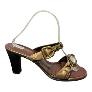 FRANCO SARTO Vintage Jewelled Strap Slip-On Sandals thumbnail 2