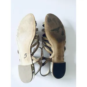 Sam Edelman Daphnie Strappy Patent Leather Tan Brown Sandals Shoes‎ Womens 9.5 thumbnail 6