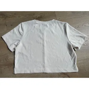 EUC Womens The Noli Shop modal cream short sleeve‎ tshirt front seam size M thumbnail 3