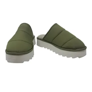Anthropologie Maeve Puffy Platform‎ Slippers Green Size Large US 10 11 thumbnail 4