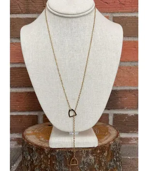 Stirrup Lariat Necklace thumbnail 1