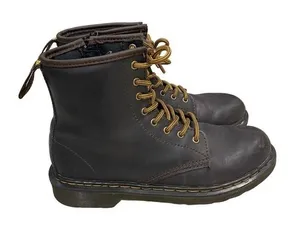Dr. Martens 1460 Crazy Horse Leather Lace Up Boots Brown‎ thumbnail 1