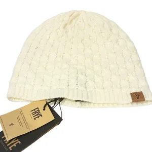 Frye One Size Cream Cable Knit Beanie Hat‎ NEW thumbnail 3