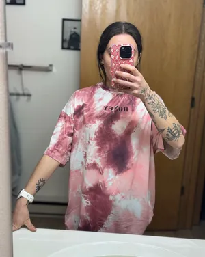 Shein Tie-Dye Tee Oversized thumbnail 1
