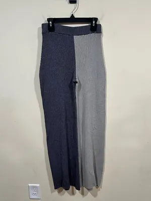 STAUD Milton Colour-block Ribbed-knit pants size XS trousers EUC grey thumbnail 6