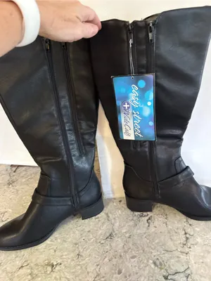 Easy Street Jewel Plus Women's 7.5 Wide Calf Riding Boots - Black Knee-High NWT thumbnail 6