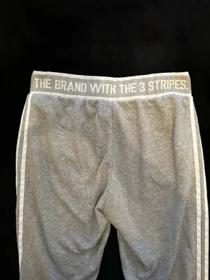 Adidas Gray 3-Stripe Men's Jogger Sweatpants thumbnail 4