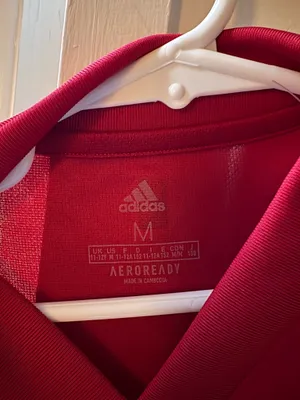 Red Adidas Spain home football shirt #football #soccer thumbnail 2