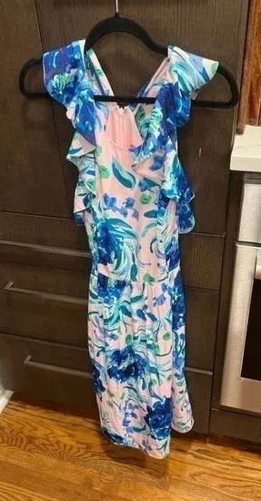 Lilly Pulitzer Rorey Dress Pink Tropics‎ Sweet Pea size 4 thumbnail 1