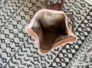 Italian pink leather purse thumbnail 4