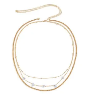 14K Gold Plated Belly Chain Adjustable Layered Chain for Women Sexy Waist Chain thumbnail 5
