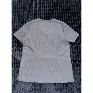 Figs Casma Top Women's Graphite Gray Three Pocket Scrub‎ V-neck Darted Back Sz M thumbnail 5