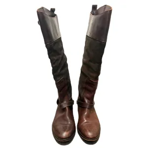 Golden Goose Charlye Riding Boots Santa Fe Suede Leather‎ Distressed Size 36 (6) thumbnail 4