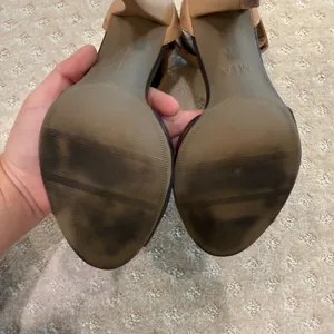 MIA Two-Tone Ankle Strap Heels – Brown & Tan, Size thumbnail 8