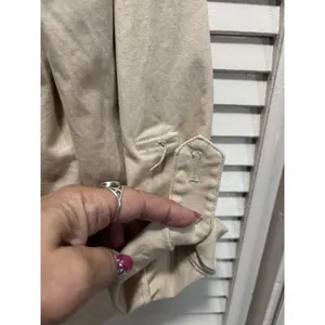Live a Little Tan Soft Jacket Size Small Pockets Button Up‎ Collar Pockets thumbnail 3