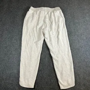 Danskin Womens Joggers Cream‎ Oatmeal Pintuck Tulip Hem Lounge Pants Size Medium thumbnail 2